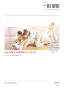 underfloor heating/cooling