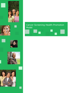 Cancer Screening Health Promotion Model