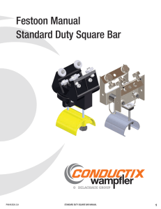 Festoon Manual Standard Duty Square Bar