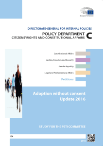 Adoption without consent Update 2016