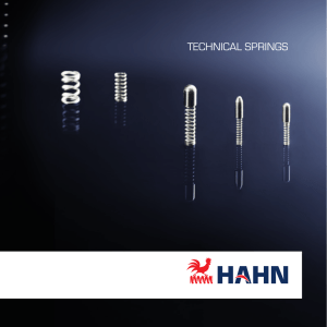 technical springs - Gebrüder Hahn GmbH