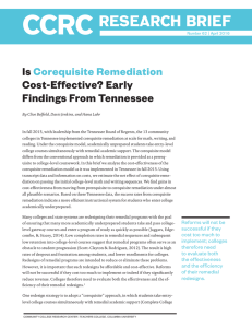 Is Corequisite Remediation Cost-Effective?