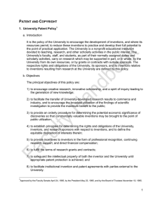 Patent and Copyright - Northeastern University