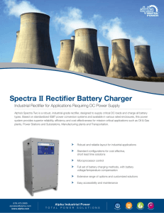 Spectra II Rectifier Battery Charger