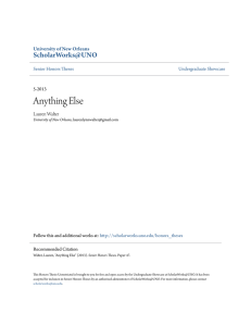 Anything Else - ScholarWorks@UNO