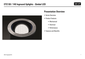 ETC130 / 140 Inground Uplights - Gimbal LED Presentation - WE-EF