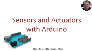 Sensors and Actuators with Arduino
