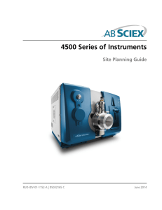 4500 Series of Instruments Site Planning Guide