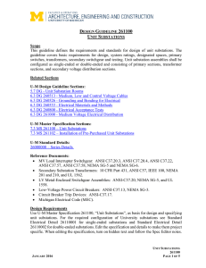 Unit Substations - Architecture Engineering and Construction