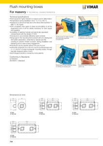 Flush mounting boxes