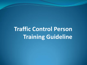 Traffic Control Person Training Guideline