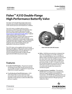 Fisher™ A31D Double-Flange High