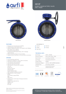 DOUBLE FLANGED BUTTERFLY VALVES DN50 - DN2000