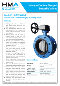 Valveco Double Flanged Butterfly Valves