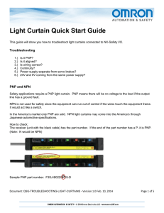 Quick Start Guide: Troubleshooting Light Curtains Connected to NX