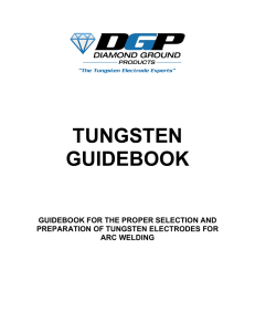 Tungsten Guidebook - Diamond Ground Products