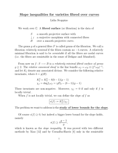 Slope inequalities for varieties fibred over curves