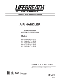 Air Handler Manual