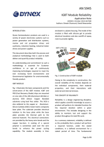 IGBT Module Reliability Application Notes
