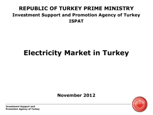 Turkish Electricity Market – Growth Potential