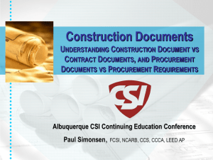Construction Docs vs Contract Docs