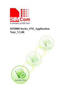 SIM800 Series_FM_Application Note_V1.00