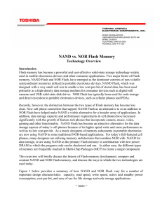 NAND vs. NOR Flash Memory Technology Overview