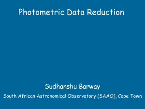 Photometric Data Reduction