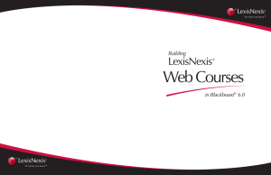 Building LexisNexis Web Courses