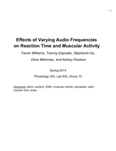 Effects of Varying Audio Frequencies on Reaction Time