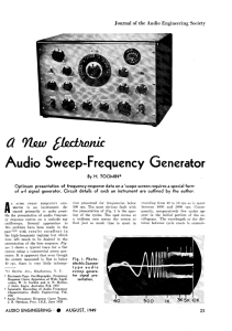 A New Electronic Audio Sweep