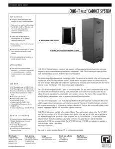 CUBE IT PLUS RACK MOUNT CABINET SYSTEM 11890