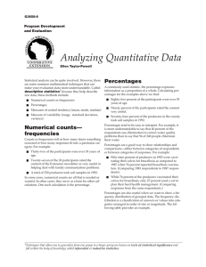 Analyzing Quantitative Data - The Learning Store