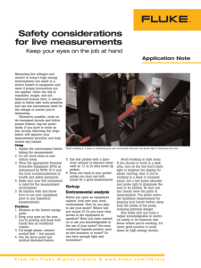 Safety considerations for live measurements