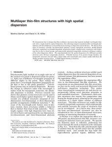 Multilayer thin-film structures with high spatial