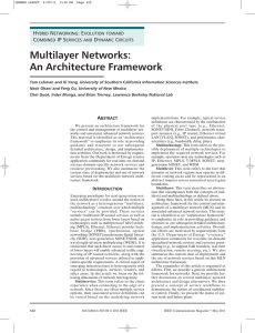 Multilayer Networks: An Architecture Framework