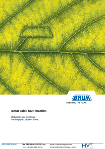 BAUR cable fault location.