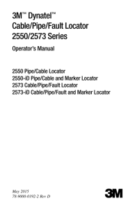 3M™ Dynatel™ Cable/Pipe/Fault Locator 2550/2573 Series