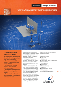 Wärtsilä Hamworthy Pump Room Systems