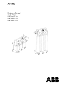 EN / ACS800 du/dt Filters Hardware Manual