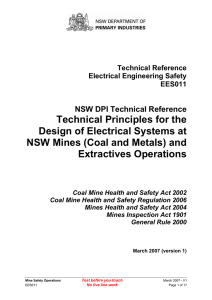 EES-011 Technical Principles for Design of Electrical Systems