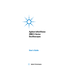 Agilent InfiniiVision 2000 X-Series Oscilloscopes User`s Guide