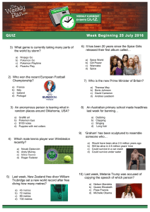 Weekly Quiz – Week 1, Term 3