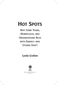 hot spots - Lynda Gratton