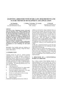 lightning arresters with spark gaps. requirements