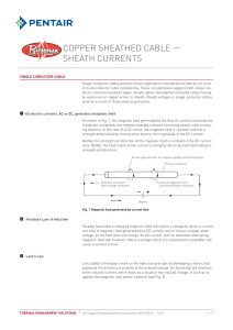 CoppeR SHeATHeD CAbLe — SHeATH CuRReNTS