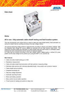 Data sheet Shirla All in one - fully automatic cable sheath testing