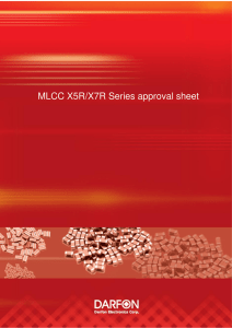 MLCC X5R/X7R Series approval sheet