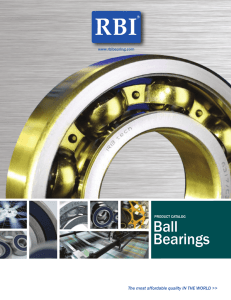 Ball Bearings - RBI Bearing, Inc.