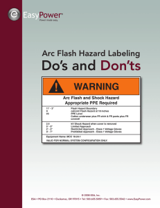 Arc Flash Hazard Labeling Do`s and Don`ts